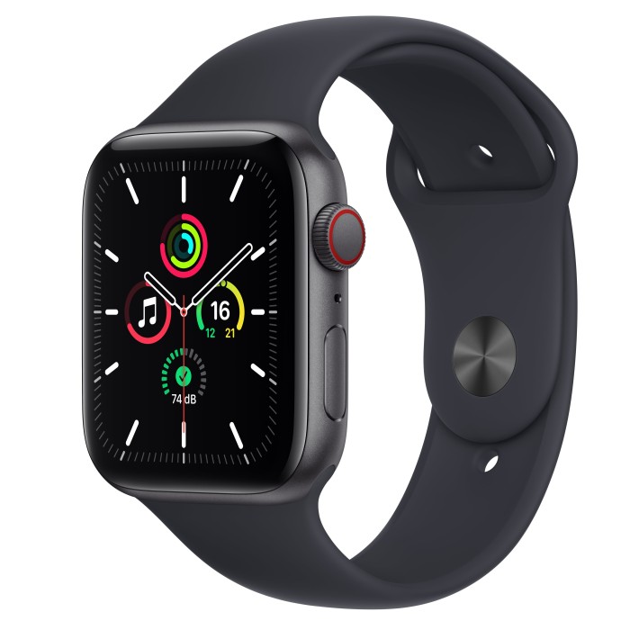 apple watch se gps cellular 44mm space grau mit sportarmband mitternacht