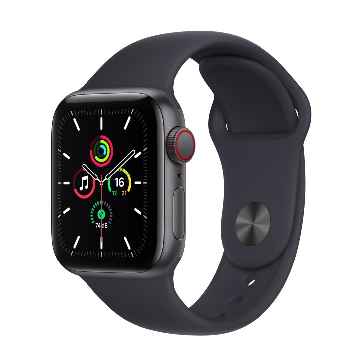 apple watch se gps cellular 40mm space grau mit sportarmband mitternacht