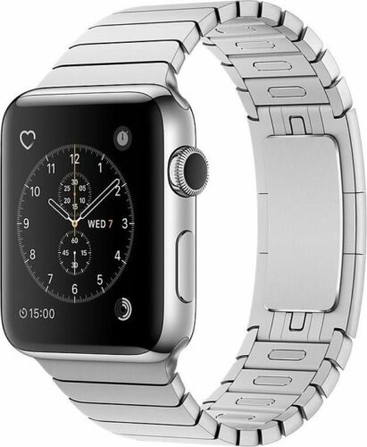 Apple Watch Series 2 Edelstahl 42mm silber mit Gliederarmband silber