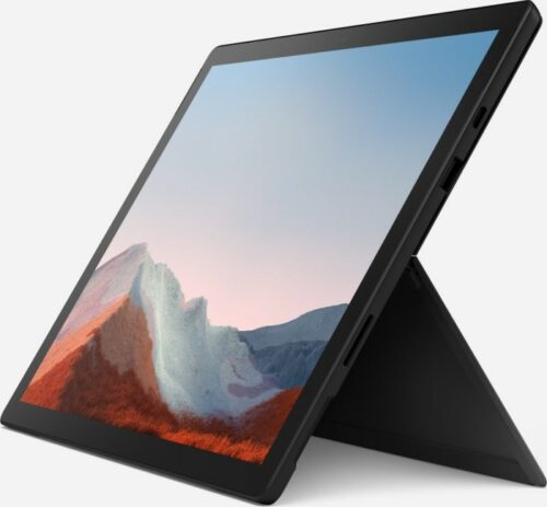 Microsoft Surface Pro 7 Mattschwarz, Core i5-1035G4, 8GB RAM, 256GB SSD + Surface Pro Signature Type Cover Kobalt blau